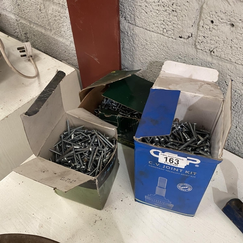 163 - 3 Boxes Of Screws