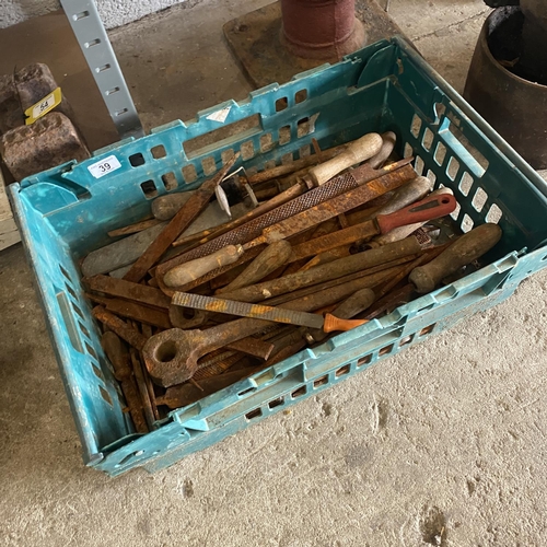 39 - Crate Lot Of Files etc