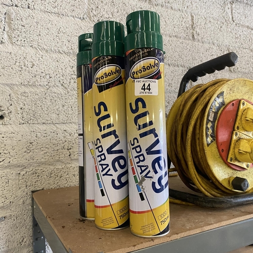 44 - 5 Tins Of Road Spray