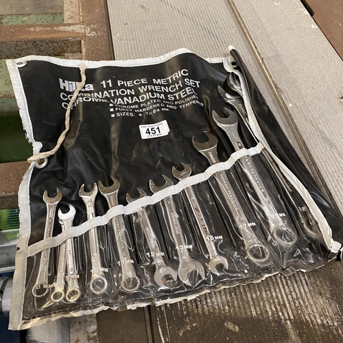 451 - 11 Piece Spanner Set