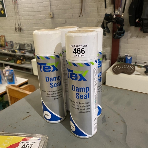 466 - 4 Tins Of Damp Seal Spray