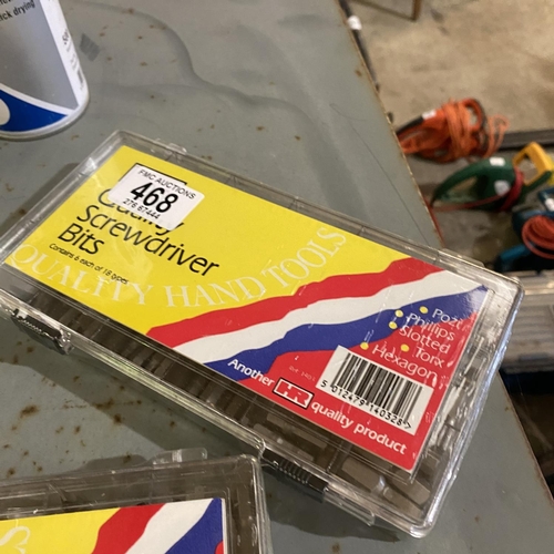 468 - Box Of Screwdriver Bits