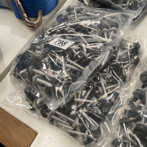 798 - 2 bags of roofing screws