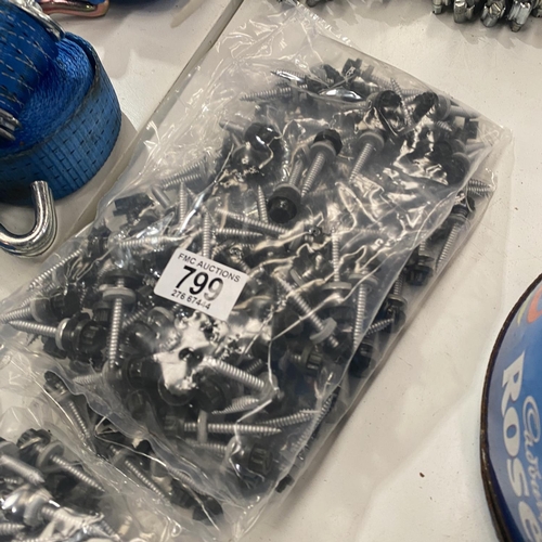 799 - 2 bags of roofing screws