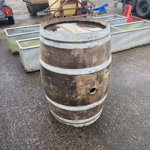 943 - Large Wooden Barrell