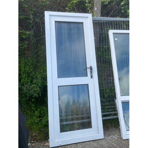 1015 - PVC Glazed Door With Key