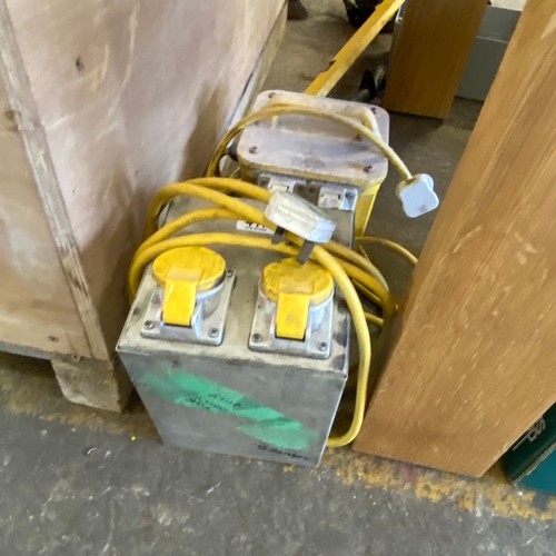 417 - 2x 110v Site Transformer Boxes SAS