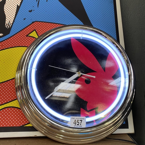 457 - Playboy Light Up Clock