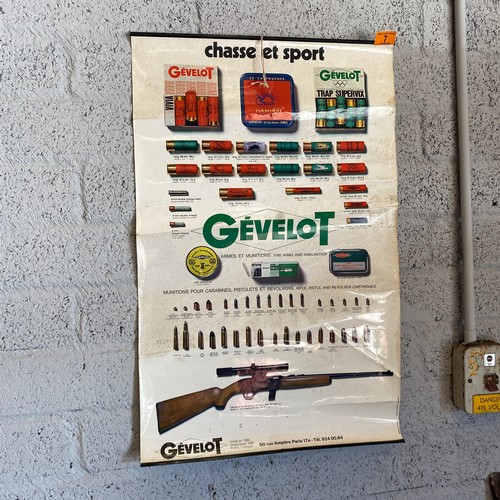 7 - French Gun & Bullet Poster