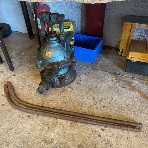 10 - Vintage Manual Water Pump - As Used In The Trenches