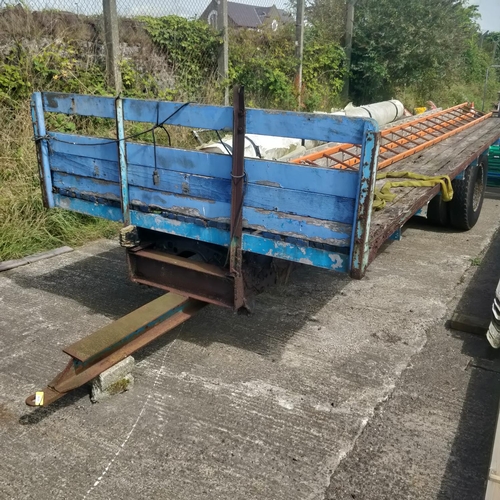 1116 - Flat Bed Bale/Peat Trailer