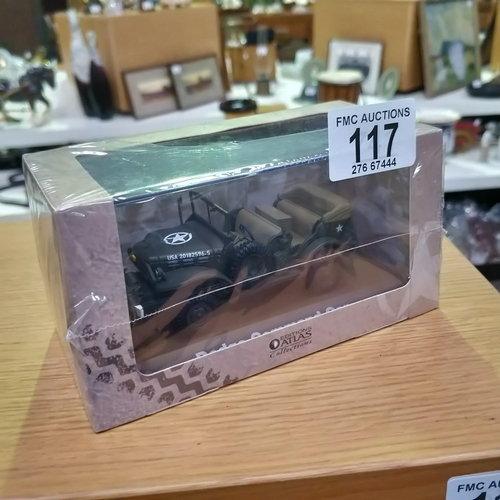 117 - Boxed Atlad Army Jeep