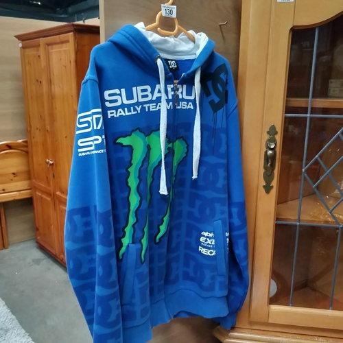 130 - Subaru Zipped Hoody size Large