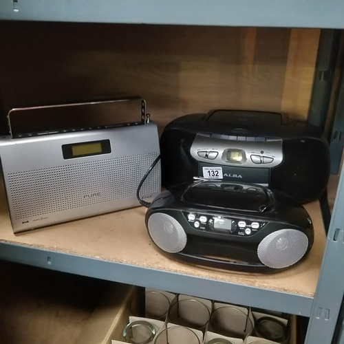 132 - Pair Of CD players & Radio