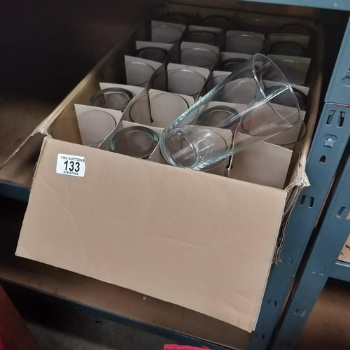 133 - Box Of Pint Glasses