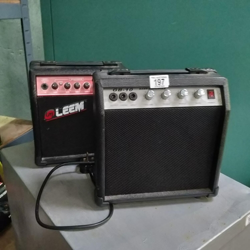 197 - Pair Of Guitar Amps, Leem & Other PWO