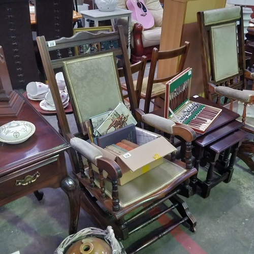 310 - Antique Mahogany American Rocking Chair