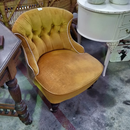 327 - Victorian Button Backed Chair