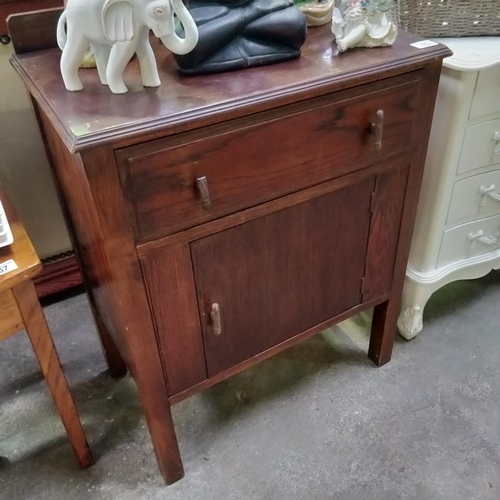 70 - Small Mahogany Unit With Drawer