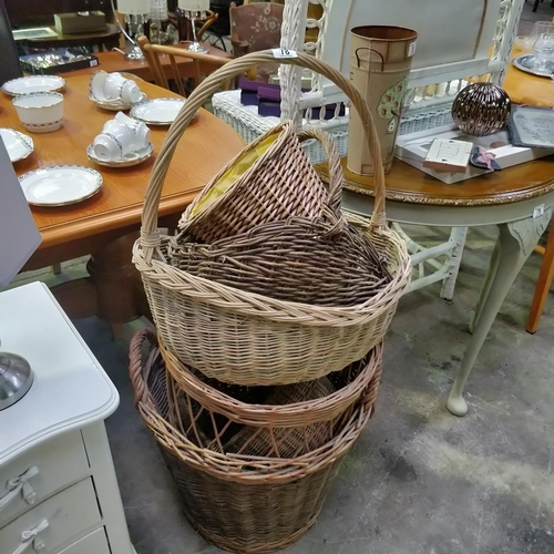 78 - Lot Of Wicker Baskets