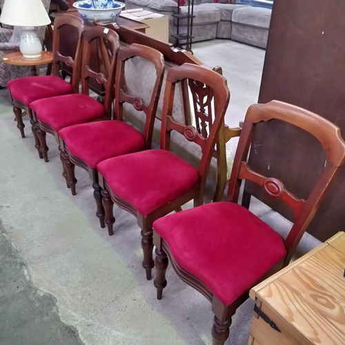 997 - 5 Edwardian Mahogany Dining Chairs