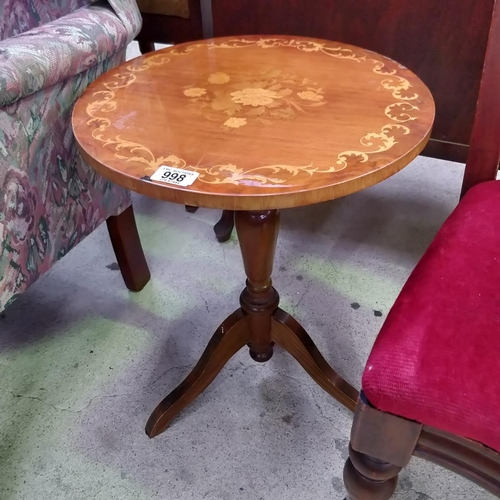 998 - Small Inlaid Lamp Table