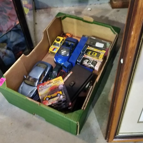 367 - Box Lot Of Different Cars