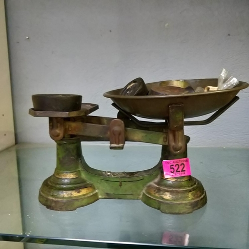 522 - Old Weighing Scales & Weights