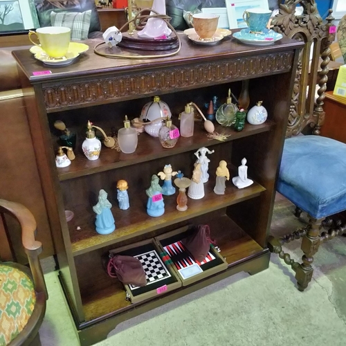 948 - Lovely Mahogany Carved Book Case