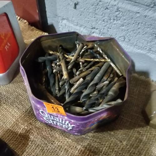 13 - Assorted Box Of Drill Bits