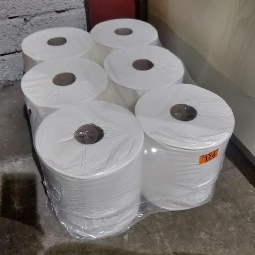 174 - 6x White Rolls