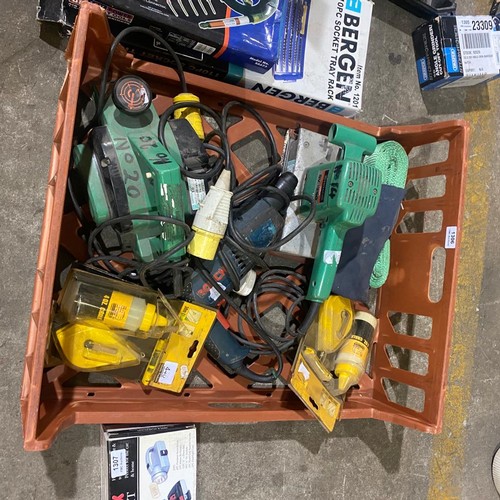 1306 - Assorted Crate Lot Inc Straps, Planer etc;