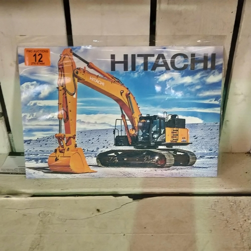 12 - Hitachi Digger Sign