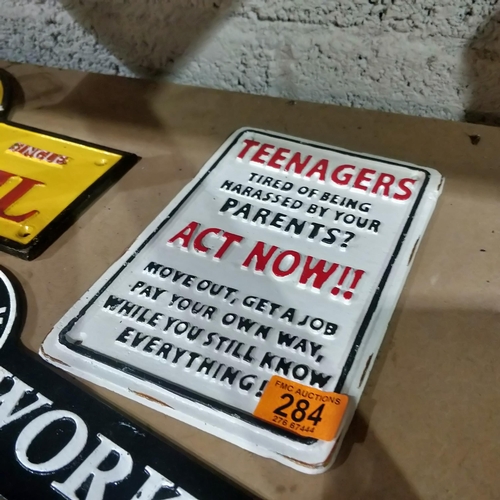 284 - Teenager Cast Sign