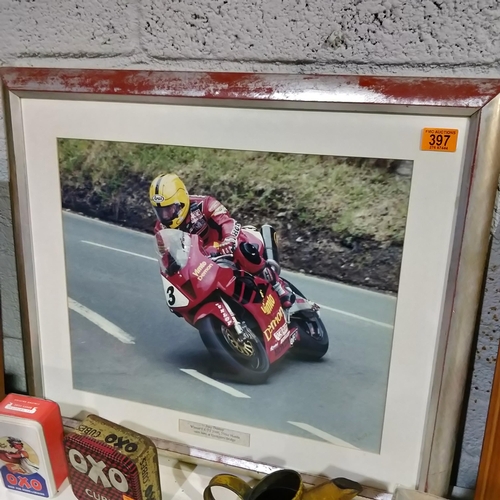 397 - Framed Joey Dunlop TT Winner 2000