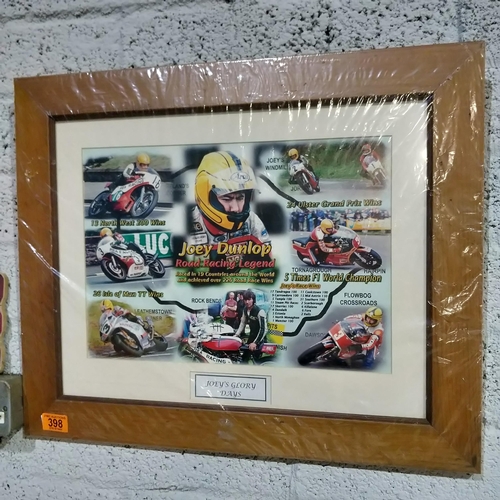 398 - Framed Joey Dunlop 'Glory Days'