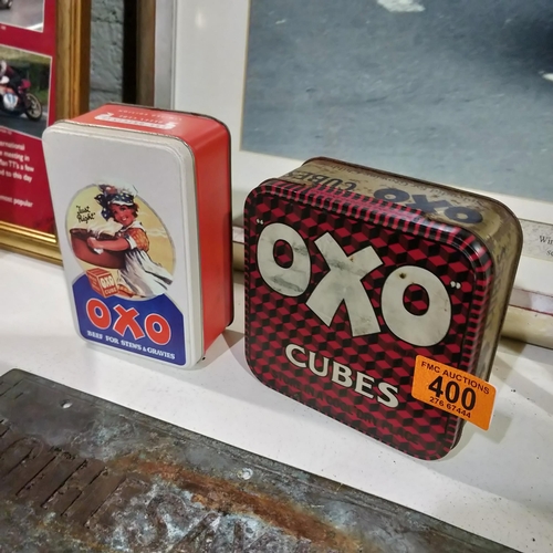 400 - A Good Oxo Tin & Another