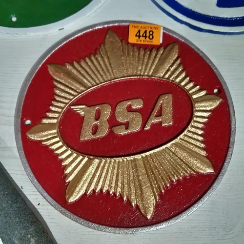 448 - BSA Plaque