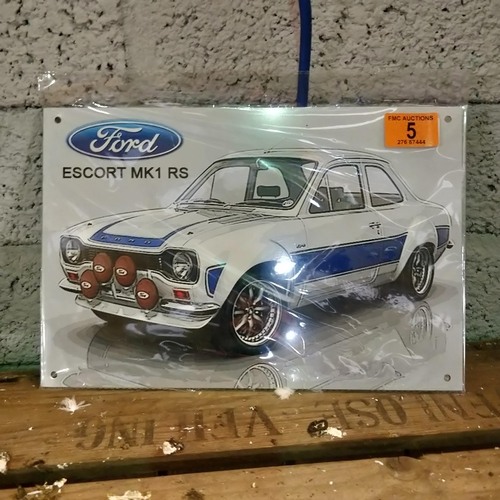 5 - Ford Escort MKI RS Sign