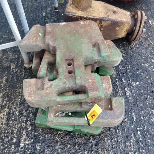 94 - 4 John Deere Weights