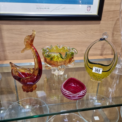 365 - 3 Pieces Of Murano Glass