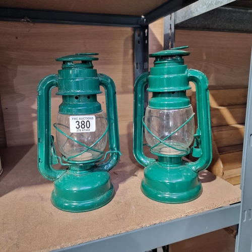 380 - Pair Of Tilley Candle Holders