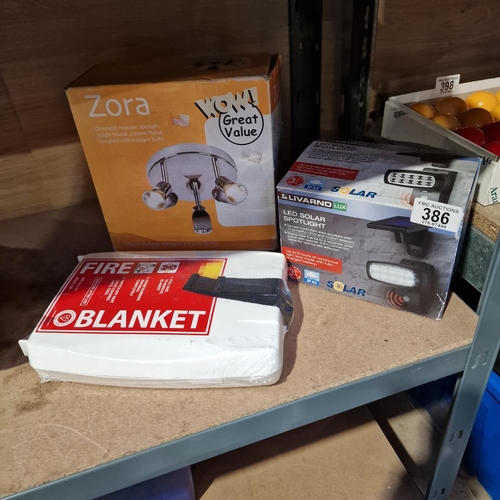 386 - New LED Solar Light & Other Light Fitting