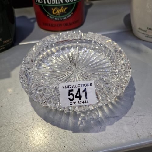 541 - Large Crystal Ashtray