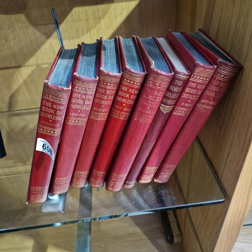 608 - Lot Of Old Books 'The New Book Of Knowledge'