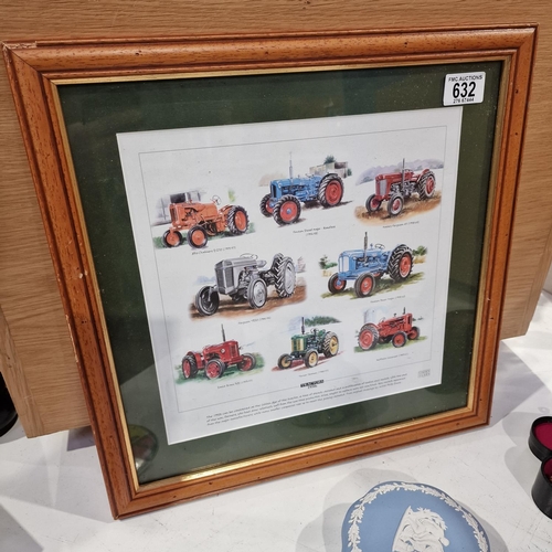 632 - 1950's Tractor Print