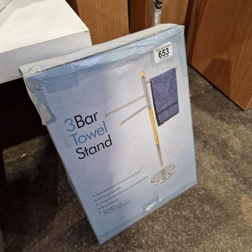653 - 3 Bar Towel Stand