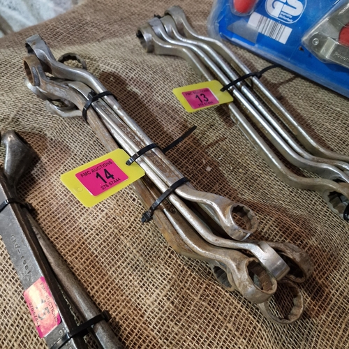 14 - Lot Of Ring Spanners