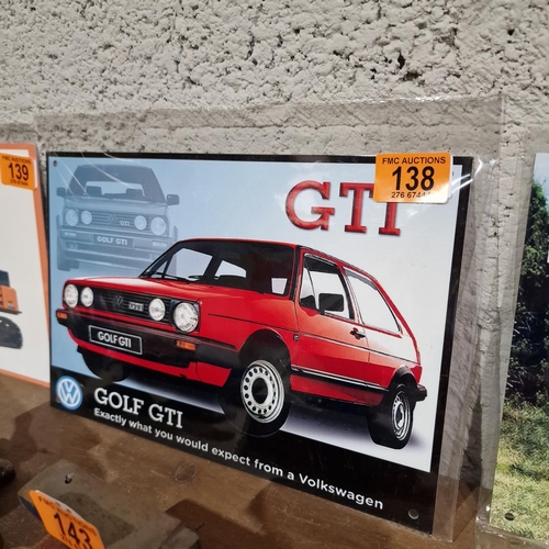 138 - Golf GTI Sign