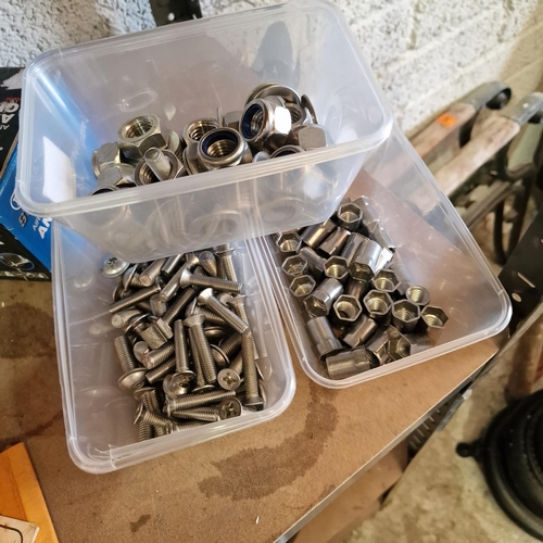 19 - 3 Assorted Lots Of Bolts/Screws